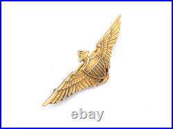 Original 1920s US Navy Naval Aviator Pilot Wings Cap Badge Robbins Co