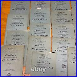 Original 1924 US Navy Education Study Courses Lot of 23 SEAMEN Coxswain ETC WOW