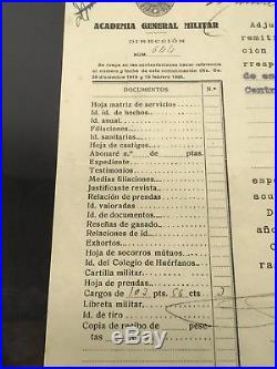 Original 1930 Spanish General Francisco Franco Framed Signed Document