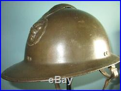 Original Belgian M31 adrian ABBL helmet casque Stahlhelm casco elmo WW xx