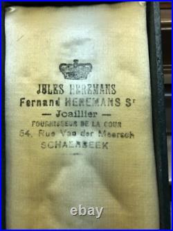 Original Belgium order of Leopold Grand Cross Military Medal with palm