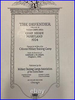 Original CMTC The Defender Year Book 1924 Coolidge, Pershing, Babe Ruth, Old Adds