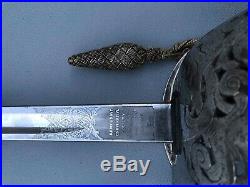 Original Crisp 1897P British Officers sword & Knot Ed VII by Army & Navy