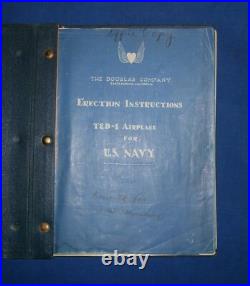 Original Douglas T2D Torpedo Bomber 1926-1927 Erection Inst's Flight Manual