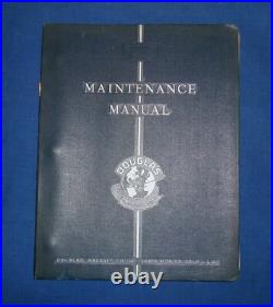 Original Douglas T2D Torpedo Bomber 1926-1927 Erection Inst's Flight Manual