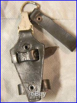 Original Early German Black Vertical Dagger Hanger with Assmann DRGM Clip