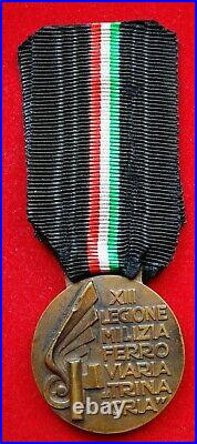 Original Fascist Cc. Nn. Xiii^ Legione Mvsn Milizia Ferroviaria Trinacria Sicilia
