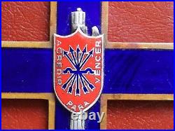 Original Fascist Enamelled Cross CIVIL Spanish War Frecce Azzurre Falange Duce