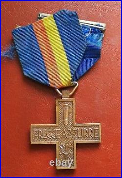 Original Fascist Enamelled Cross CIVIL Spanish War Frecce Azzurre Falange Duce
