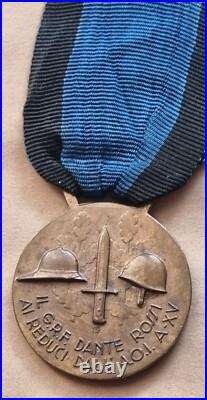 Original Fascist Medal Duce Gruppo Rionale Fascista Dante Rossi Ai Reduci A. O. I