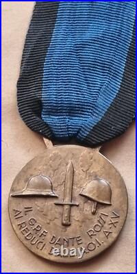 Original Fascist Medal Duce Gruppo Rionale Fascista Dante Rossi Ai Reduci A. O. I