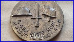 Original Fascist Medal Duce Gruppo Rionale Fascista Dante Rossi Ai Reduci A. O. I