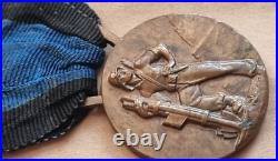 Original Fascist Medal Duce Gruppo Rionale Fascista Dante Rossi Ai Reduci A. O. I
