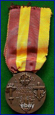 Original Fascist Medal M. V. S. N. Africa Orientale 220^ Legione Cc. Nn. Duce 1937