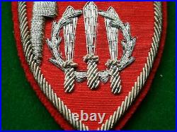 Original Fascist Party Embroidered Shield DVX Mussolini P. N. F. Mutilati Guerra