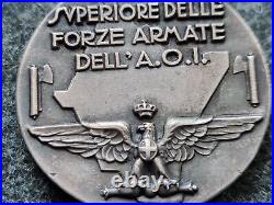 Original Fascist Silver Medal Africa War Comando Superiore Forze Armate A. O. I