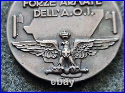 Original Fascist Silver Medal Africa War Comando Superiore Forze Armate A. O. I