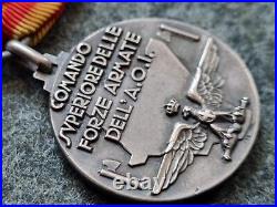 Original Fascist Silver Medal Africa War Comando Superiore Forze Armate A. O. I