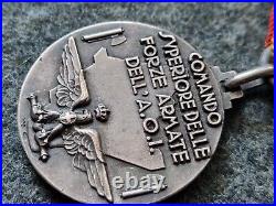 Original Fascist Silver Medal Africa War Comando Superiore Forze Armate A. O. I