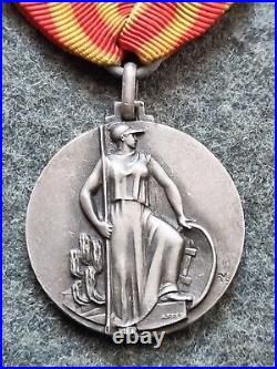 Original Fascist Silver Medal Africa War Comando Superiore Forze Armate A. O. I