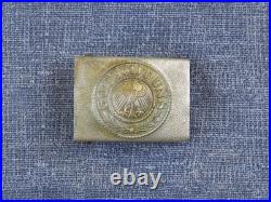 Original German Army Weimar Republic Em/nco Pebbled Belt Buckle 1921-1934 Nice