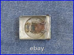 Original German Army Weimar Republic Em/nco Pebbled Belt Buckle 1921-1934 Nice