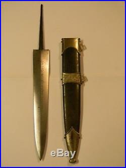 Original German WWII Chained Dagger Scabbard and Blade