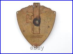 Original Italian Fascist AO Corte Forestale Combattente Enamel Sleeve Shield