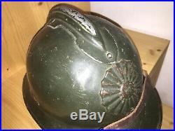 Original Peruvian M26 adrian helmet Peru WW2 casque stahlhelm casco elmo Elmetto