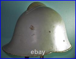 Original Polish ludwikov civil defence helmet casque stahlhelm casco elmo