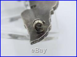 Original Post WWI 1919 Style US Army Air Service Pilot 3 Wings Sterling Silver