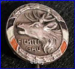 Original Post-WWI German Freikorps Einwoherwehr Fichtel-Gau Membership Pin RARE