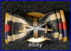 Original Post-WWI German Iron Cross 1922 Colonial Lion Order Boutonniere RARE