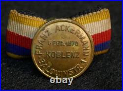 Original Post-WWI German Iron Cross 1922 Colonial Lion Order Boutonniere RARE