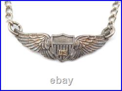 Original Post-WWI USAAF Sterling Pilot Wing Tie Clip