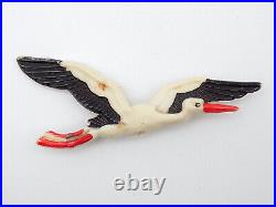 Original Pre-WWII French Air Force Fighter Squadron Stork Badge