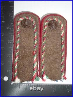 Original Pre-WWII Kingdom of Bulgaria Army Officer Candidate Shoulder Boards