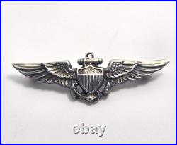 Original Pre WWII US Navy Naval Aviator Enlisted Pilot Wings Sterling NS Meyer