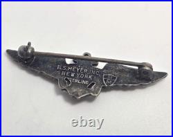 Original Pre WWII US Navy Naval Aviator Enlisted Pilot Wings Sterling NS Meyer