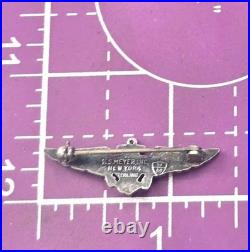 Original Pre WWII US Navy Naval Aviator Enlisted Pilot Wings Sterling NS Meyer