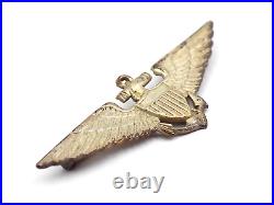 Original Pre-WWII US Navy Naval Aviator Observer Wings White Co