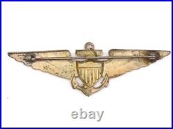 Original Pre-WWII US Navy Naval Aviator Observer Wings White Co