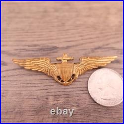Original Pre-WWII US Navy Naval Aviator Pilot Wings Robbins Co