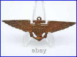 Original Pre-WWII US Navy USMC Naval Aviator Pilot Wings No Berries
