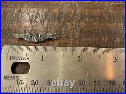 Original Pre Wwii Sterling Cap Size Pilot Wings By Robbins