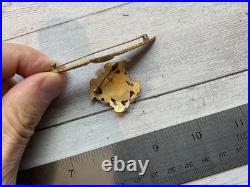 Original Pre Wwii Usn Naval Aviator Pilot Wings And Cap Badge