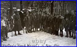 Original! Rare! Ww2 German Horst Wessel's Grave Photo Postcard Rppc