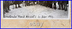 Original! Rare! Ww2 German Horst Wessel's Grave Photo Postcard Rppc