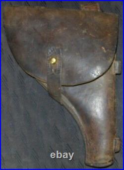 Original Russian from Civil War era leather holster for Nagant