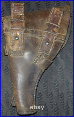 Original Russian from Civil War era leather holster for Nagant